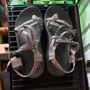 Chaco Strappy Sandals with Patterned Straps